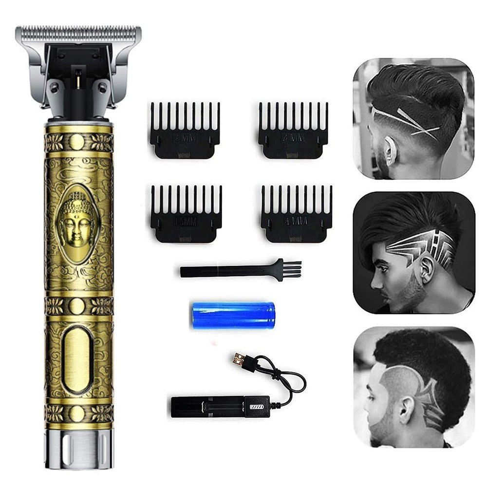 Smars Hair Trimmer-6 Trimmer 120 min Runtime 4 Length Settings  (Gold)