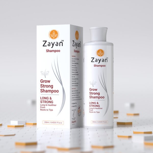 Zayan Long & Strong Shampoo – Because Strong Roots Grow Beautiful Lengths.